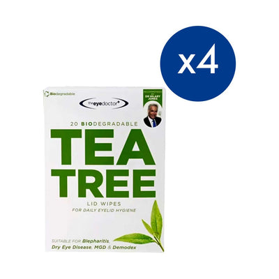 Boots The Eye Doctor Tea Tree Eyelid Wipes 4 Packs Of 20 Wipes- Buy online at McGrocer