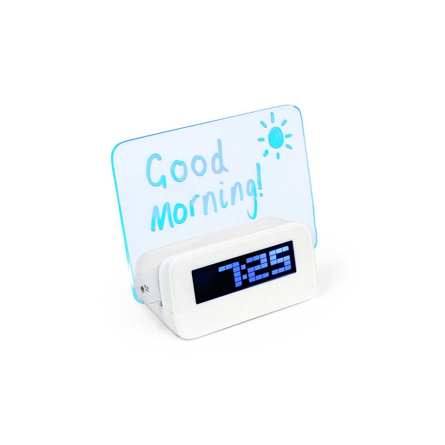 Satzuma Memo Clock with message display - British product