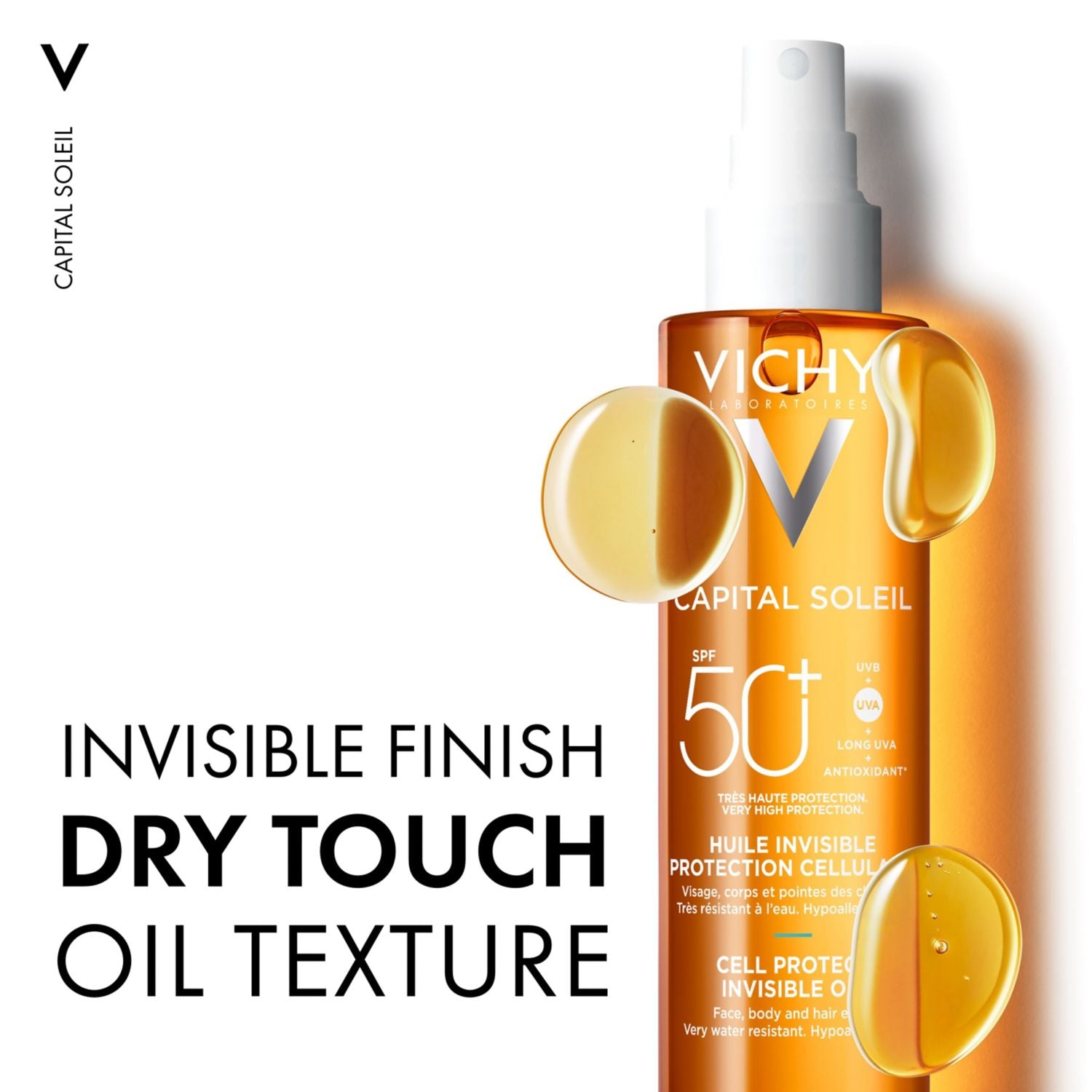 Vichy Capital Soleil SPF50+ oil - British product