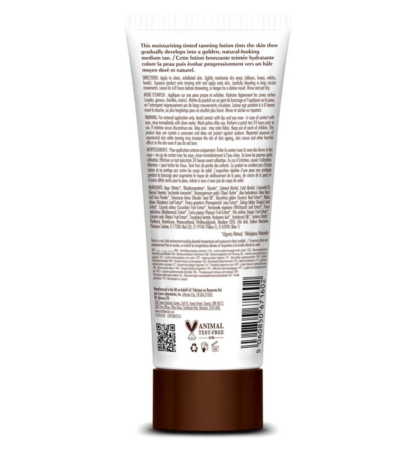 Vita Liberata tanning lotion medium 200ml, imported from the UK