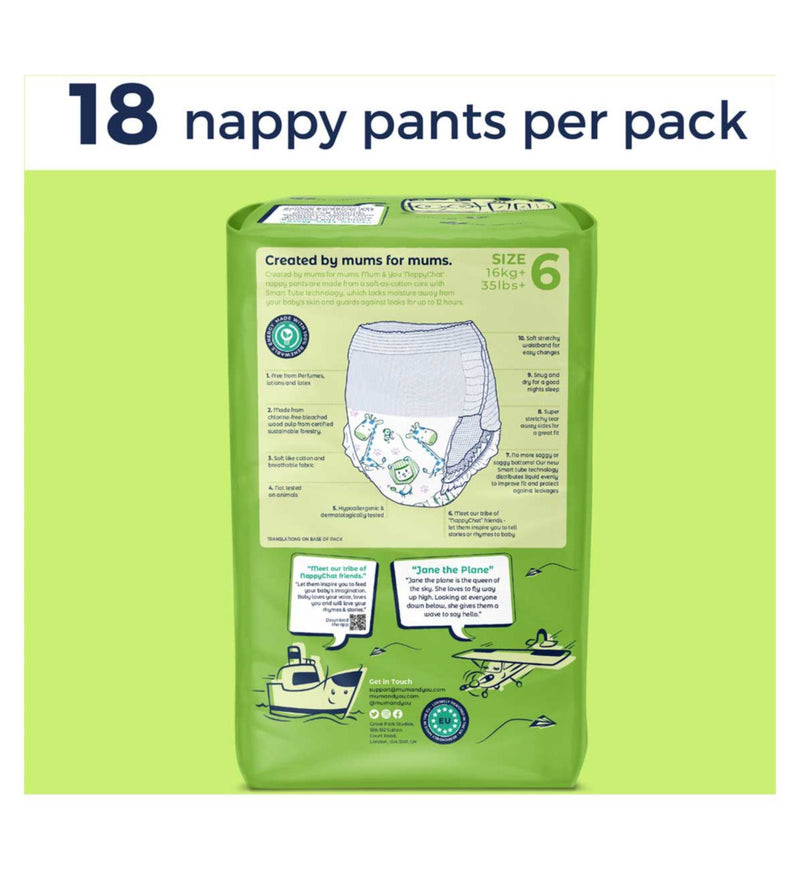 Mum & You eco nappy pants size 6 18s (British brand)