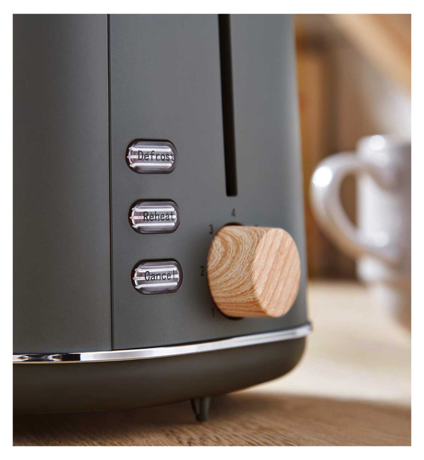 Tower Scandi 2 slice toaster grey - British product