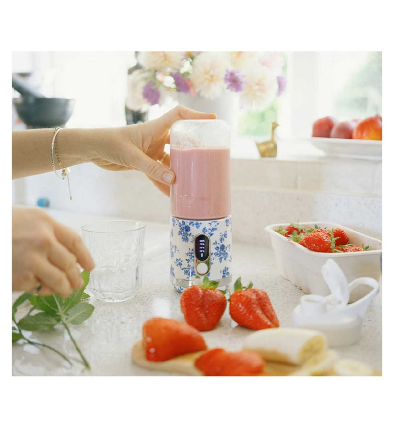 Laura Ashley USB smoothie maker China Rose 450ml, imported from the UK