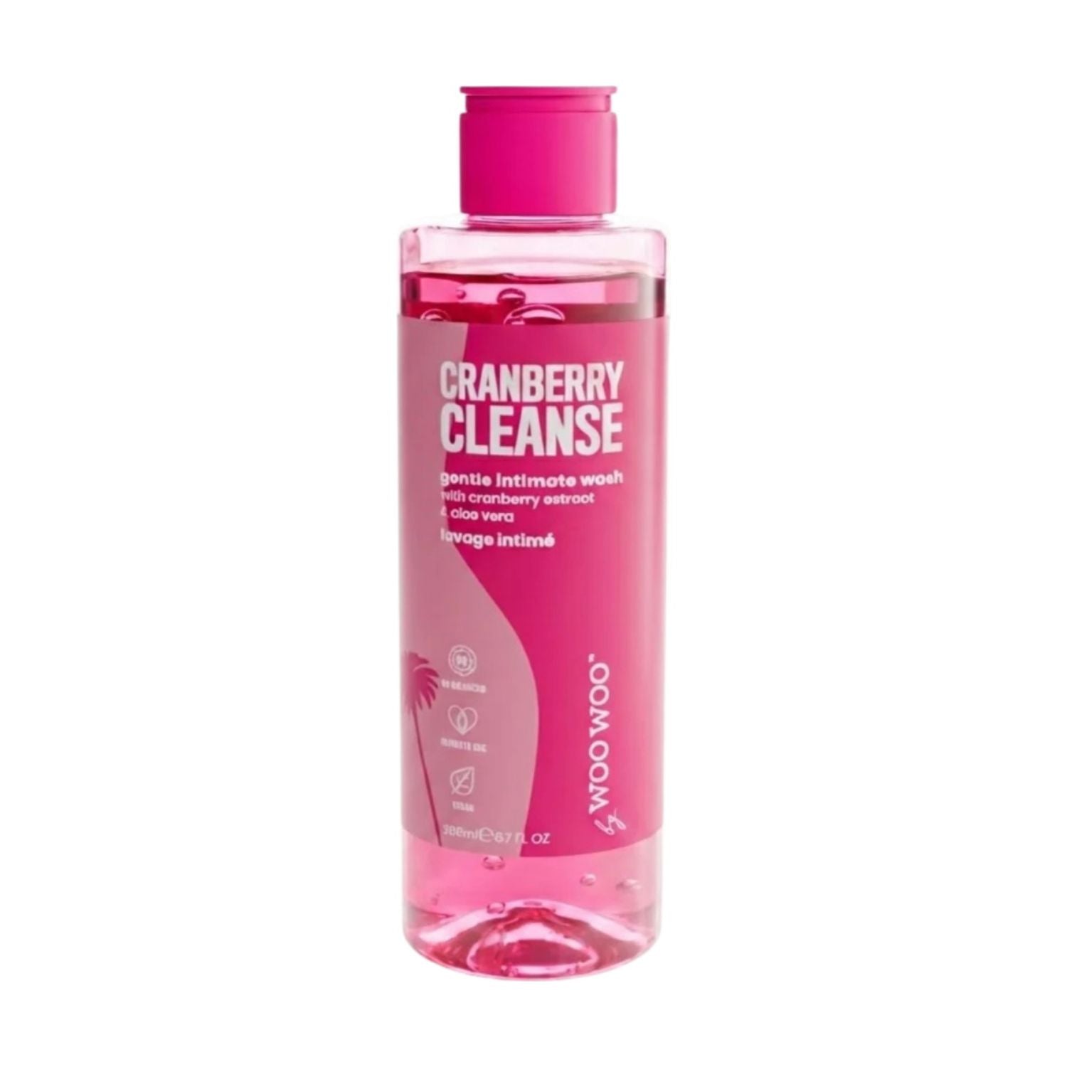 WooWoo cranberry body wash 200ml, imported from the UK