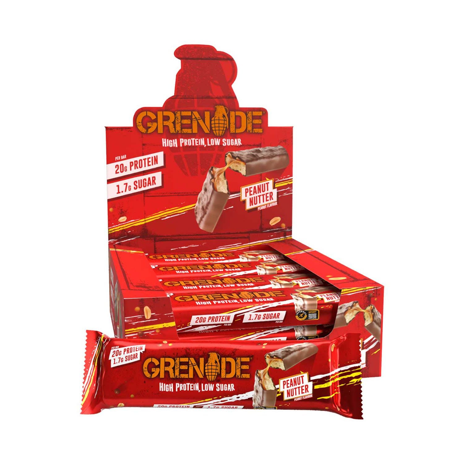 Grenade Carb Killa Peanut Nutter 60g x 12 bars (British brand)