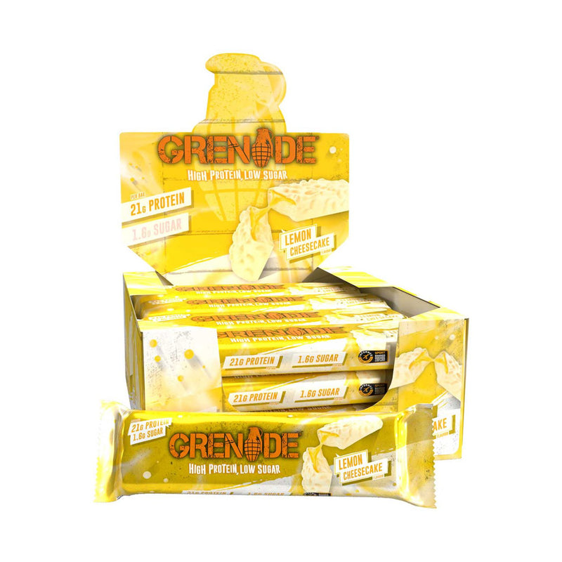 Grenade Lemon Cheesecake Protein Bar 60g pack of 12, UK version