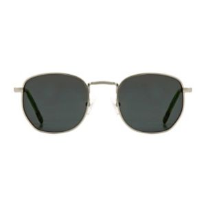 Monkey Monkey Preppy Metal Sunglasses Silver Green Tips, imported from the UK