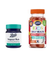 Boots Multi-vits Omega Gummies and Vapour Rub Bundle GOODS Boots   