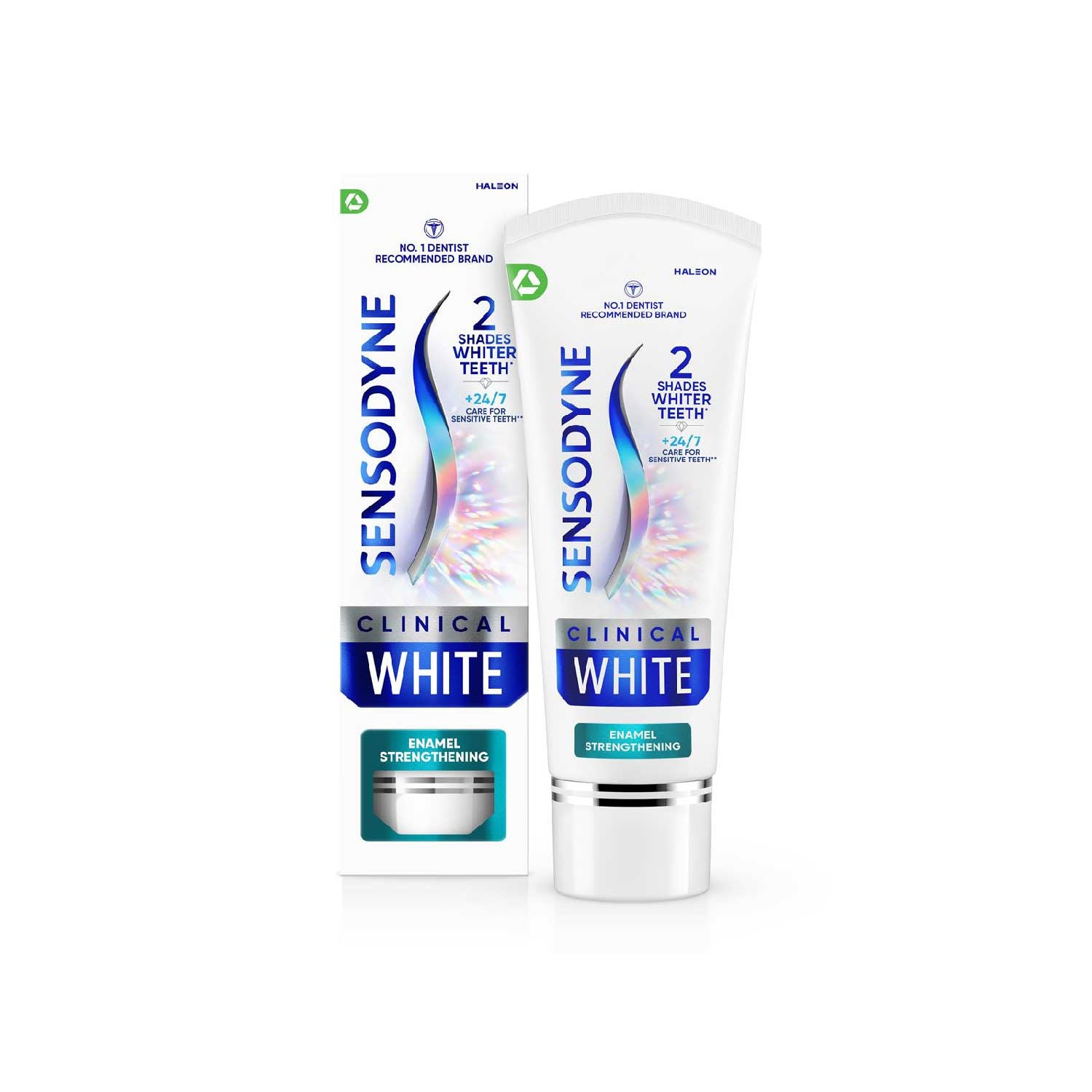 Sensodyne Clinical White Enamel Strengthening toothpaste 75ml, imported from the UK