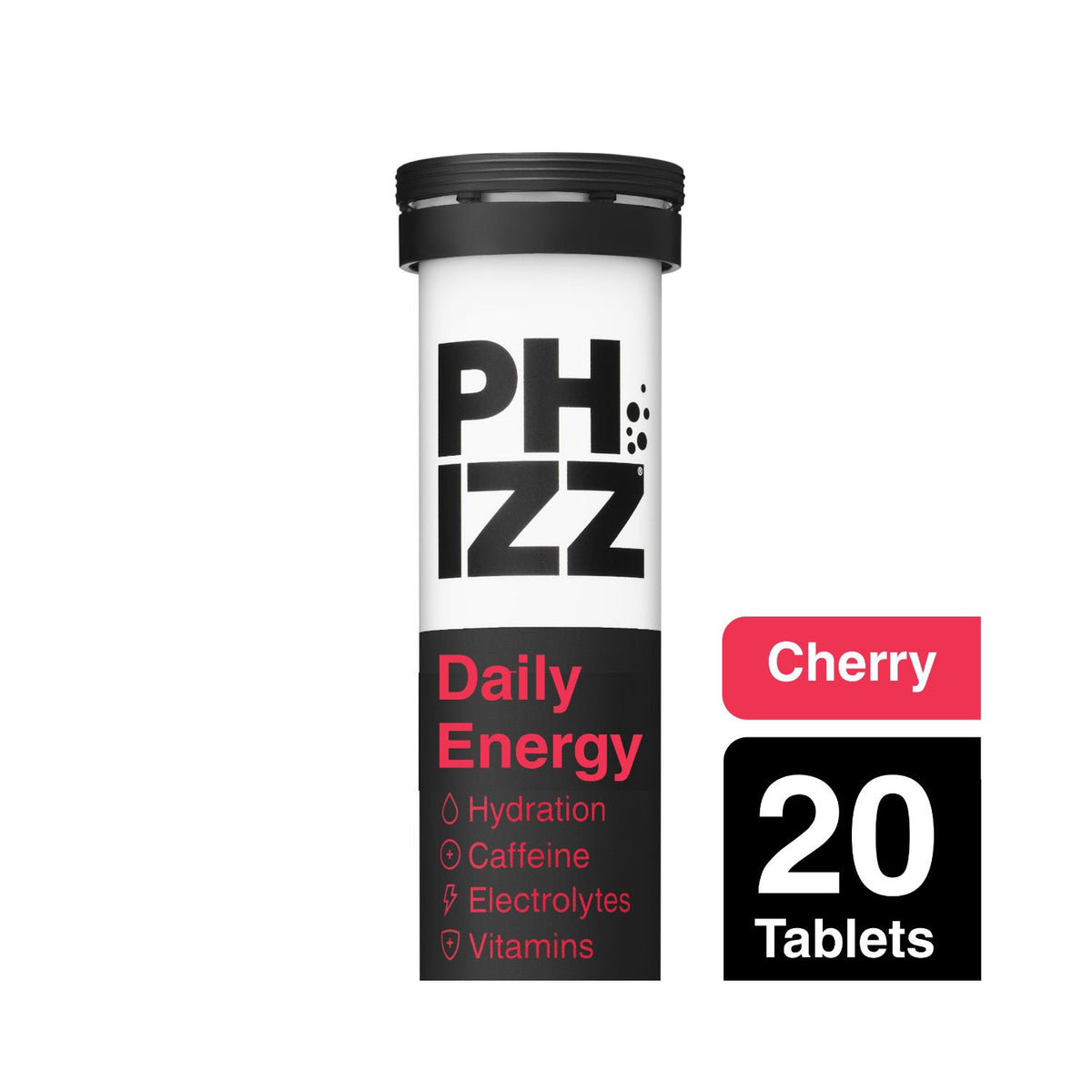 Phizz effervescent tablets Cherry 20 tablets, imported from the UK