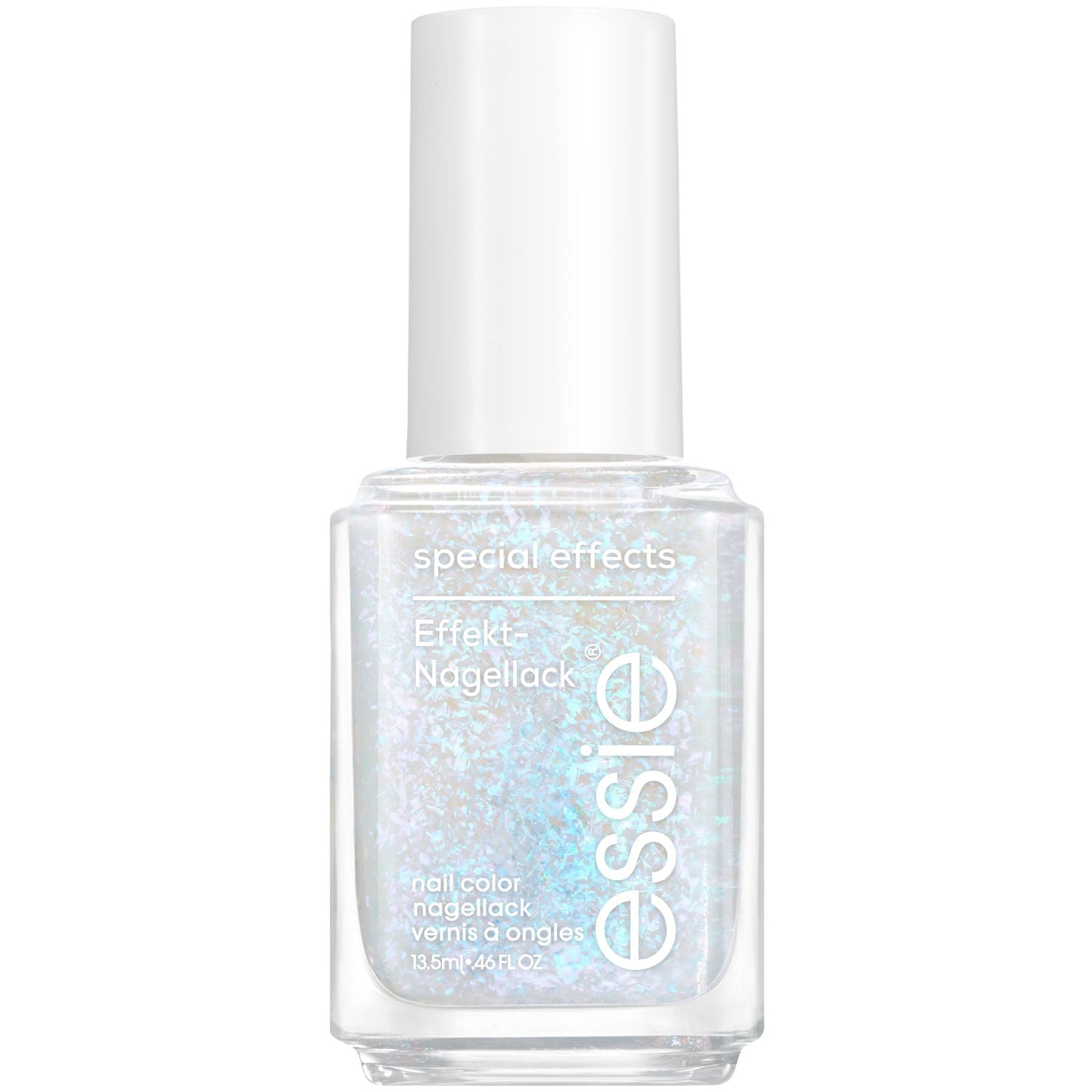 Essie Divine Dimension flaky pearl nail polish topcoat (British brand)