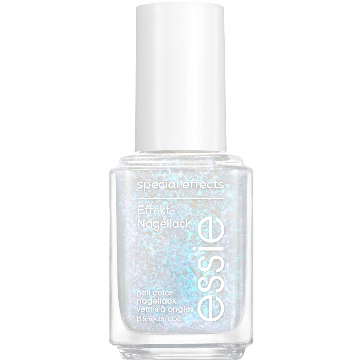 Essie Divine Dimension flaky pearl nail polish topcoat (British brand)