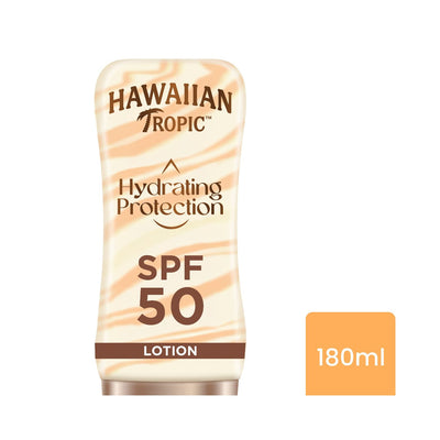 Boots Hawaiian Tropic Hydrating Protection Sunscreen Lotion SPF 50 180ml- Buy online at McGrocer