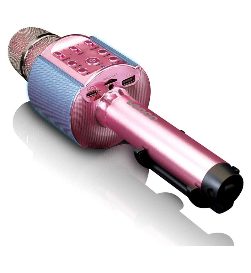 Lenco BMC-090 karaoke microphone pink - British product