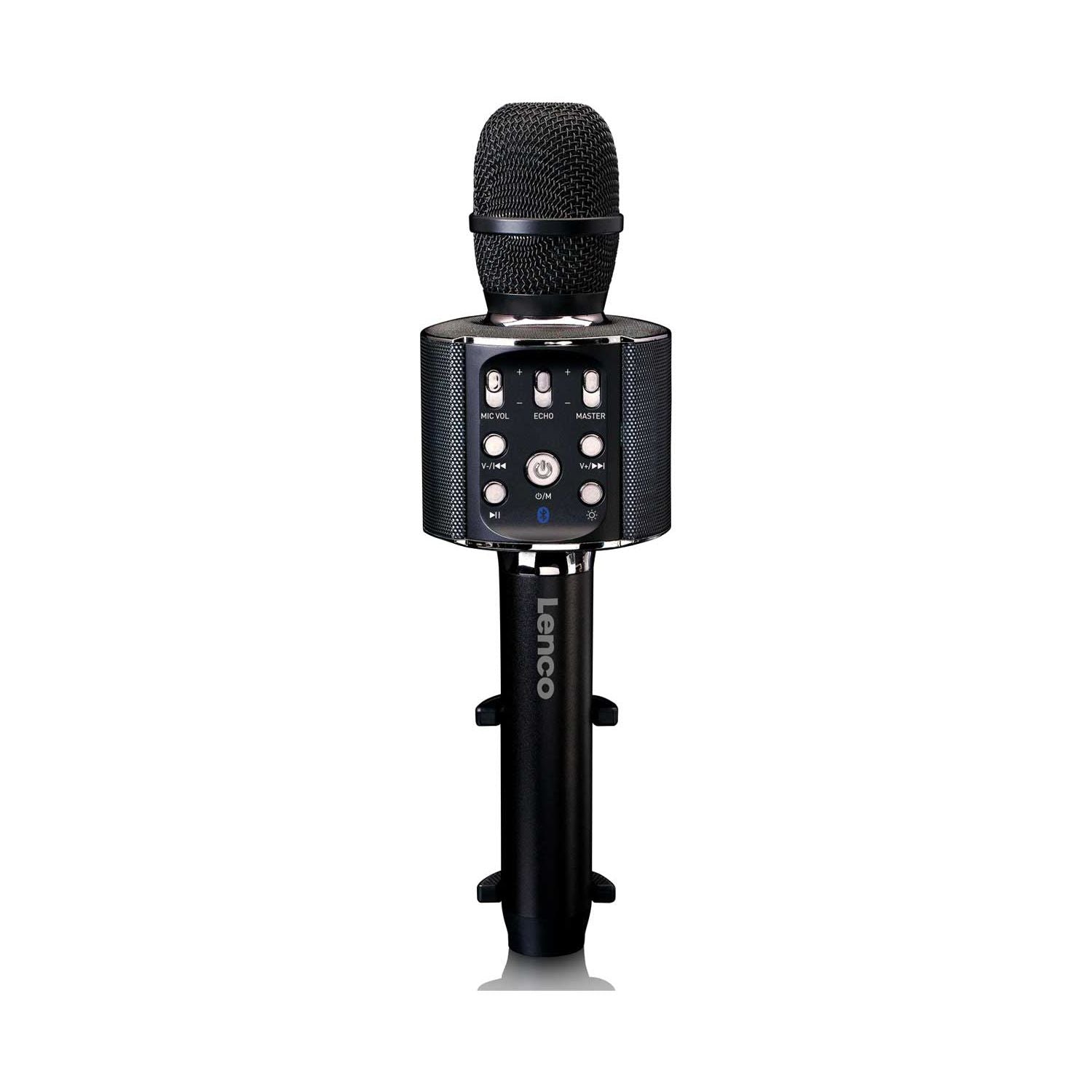 Lenco BMC-090 karaoke microphone with built-in speaker (British brand)