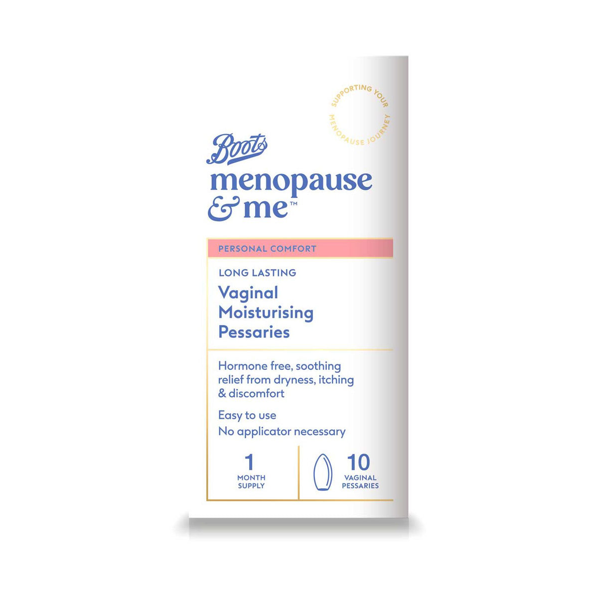 Boots Menopause Vaginal Moisturising Pessaries, UK version