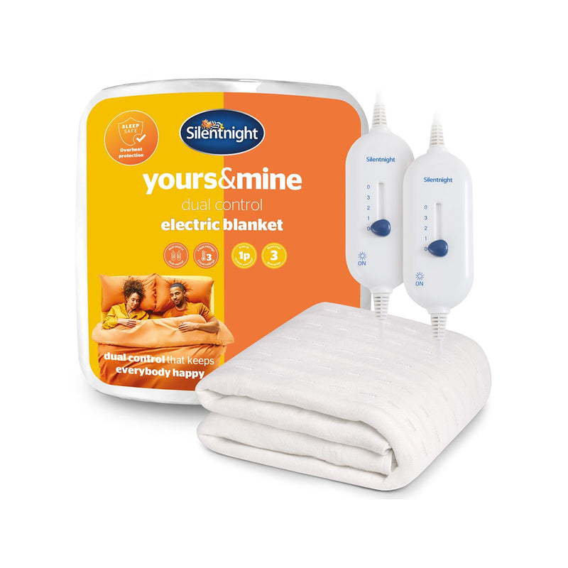 Silentnight Yours & Mine king electric blanket, imported from the UK