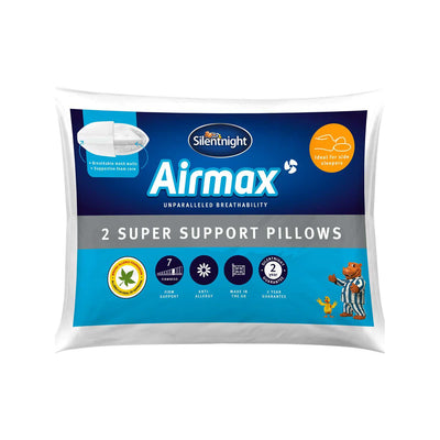 Boots Silentnight Airmax Support Pillow Pair- Buy online at McGrocer
