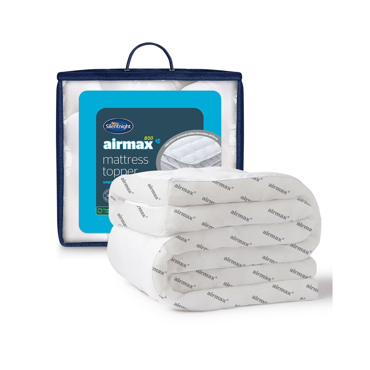 Silentnight Airmax mattress topper 8cm King, imported from the UK