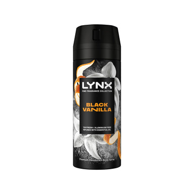 Boots Lynx Fine Fragrance Collection Black Vanilla Body Spray 150ml- Buy online at McGrocer