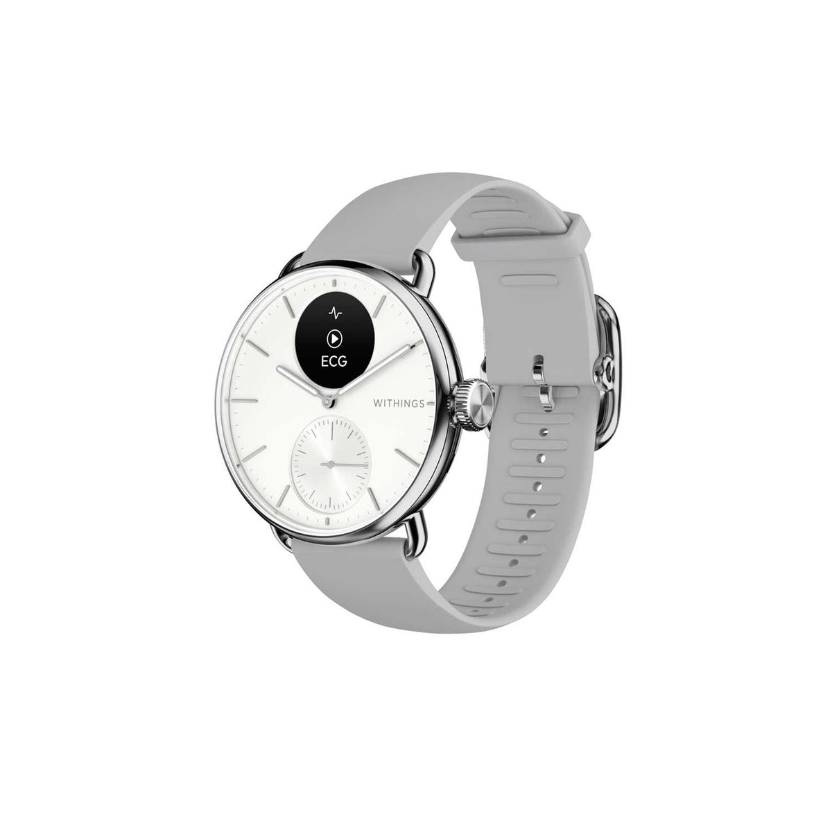 Withings Scanwatch 2 38mm white hybrid smartwatch, imported from the UK