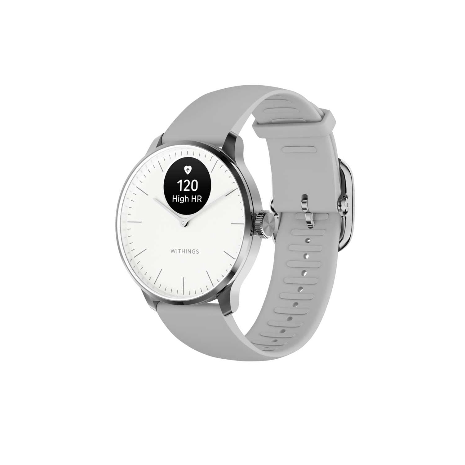 Withings Scanwatch Light White hybrid smartwatch, imported from the UK