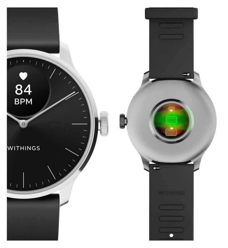 Withings Scanwatch Light smartwatch black, imported from the UK