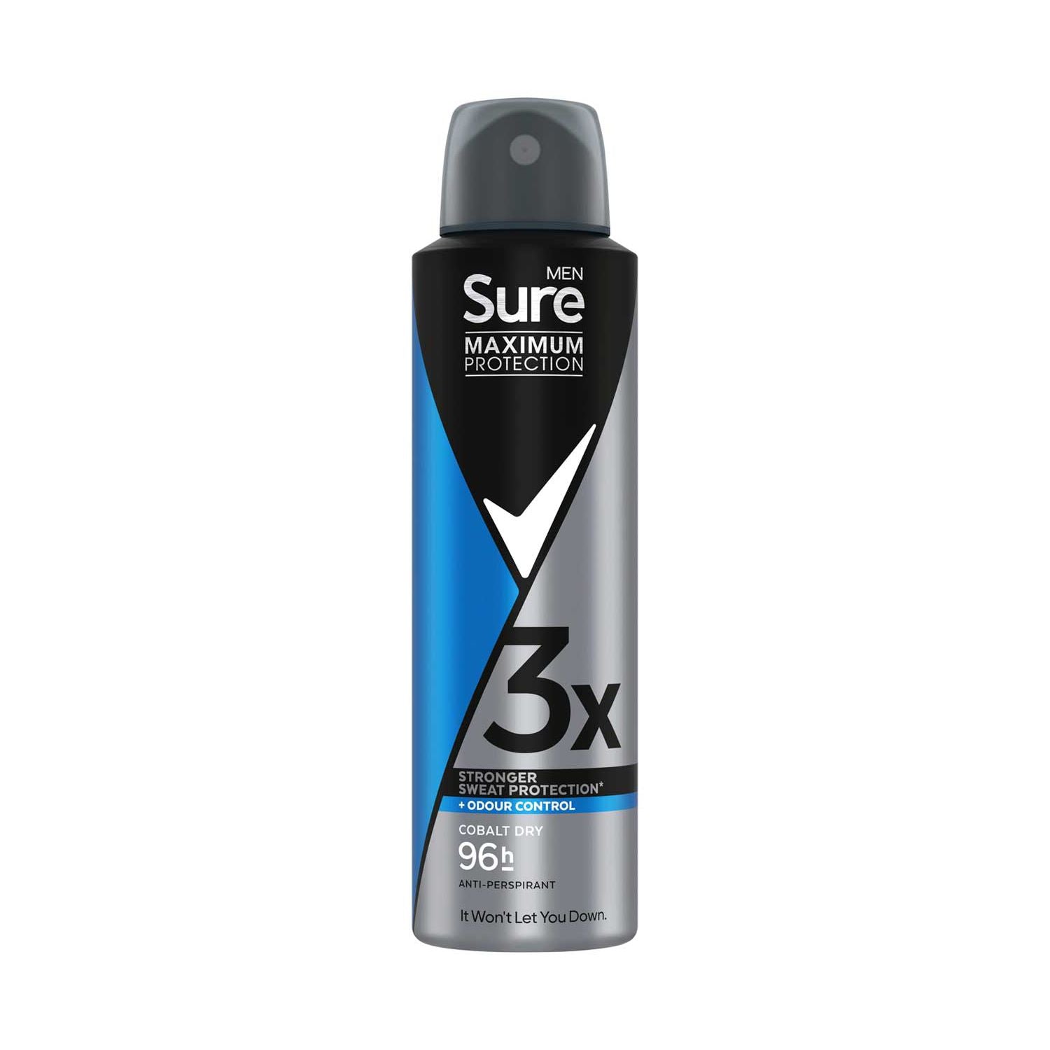 Sure Cobalt Dry 96h antiperspirant spray 150ml, UK version