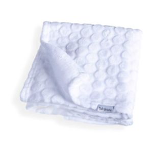 Clair de Lune white Marshmallow blanket 90 x 70cm - British product