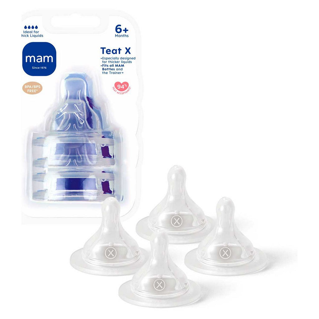 Mam Teat For Bottle X (Cross Cut) 4s