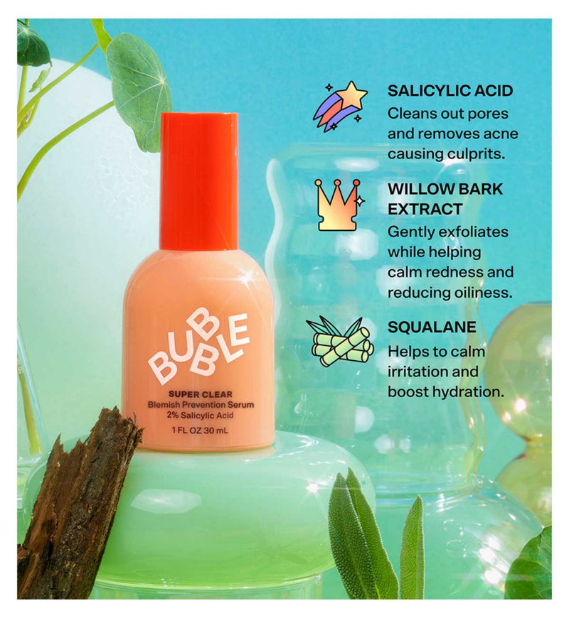 Bubble Super Clear Serum 2% Salicylic Acid 30ml - British product