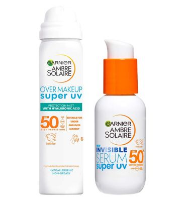 Ambre Solaire Super UV Under & Over Make Up Set GOODS Boots   