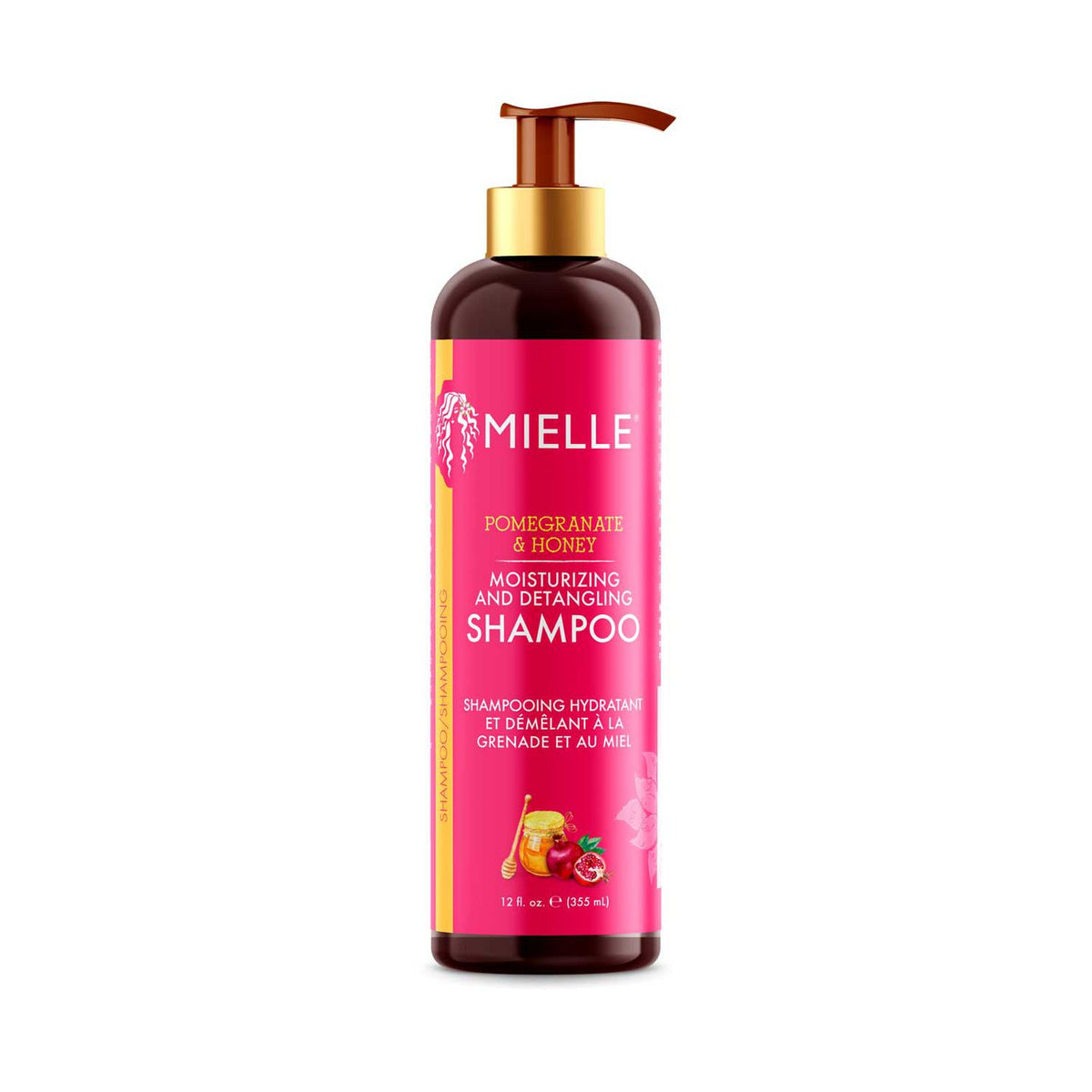 Mielle Pomegranate & Honey Shampoo, imported from the UK