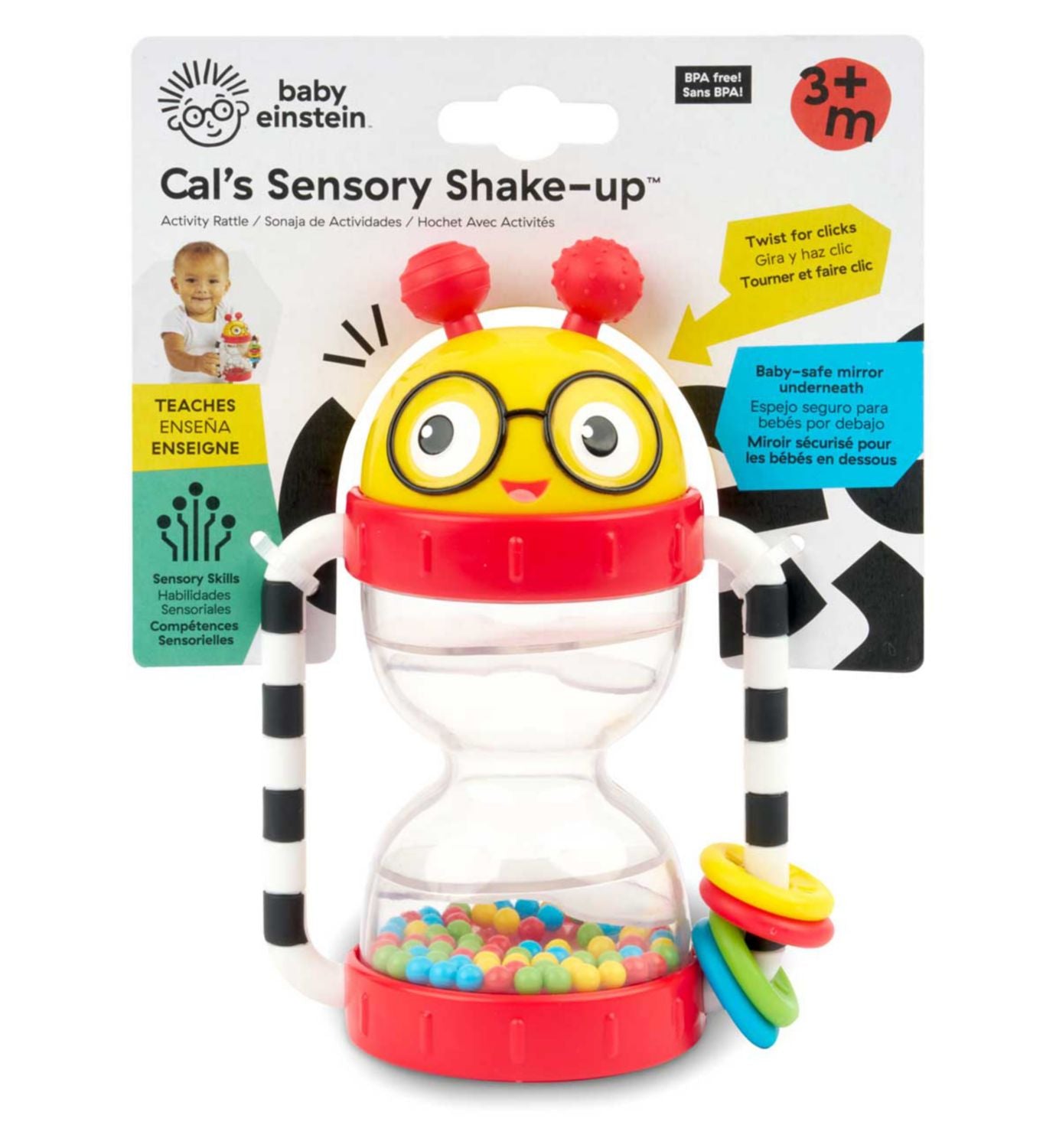 Baby Einstein Activity Rattle Cal's Sensory Shake-up - British product