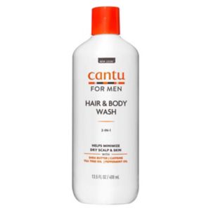 Cantu mens 2 in 1 hair body wash 400ml for curly hair imported from the UK
