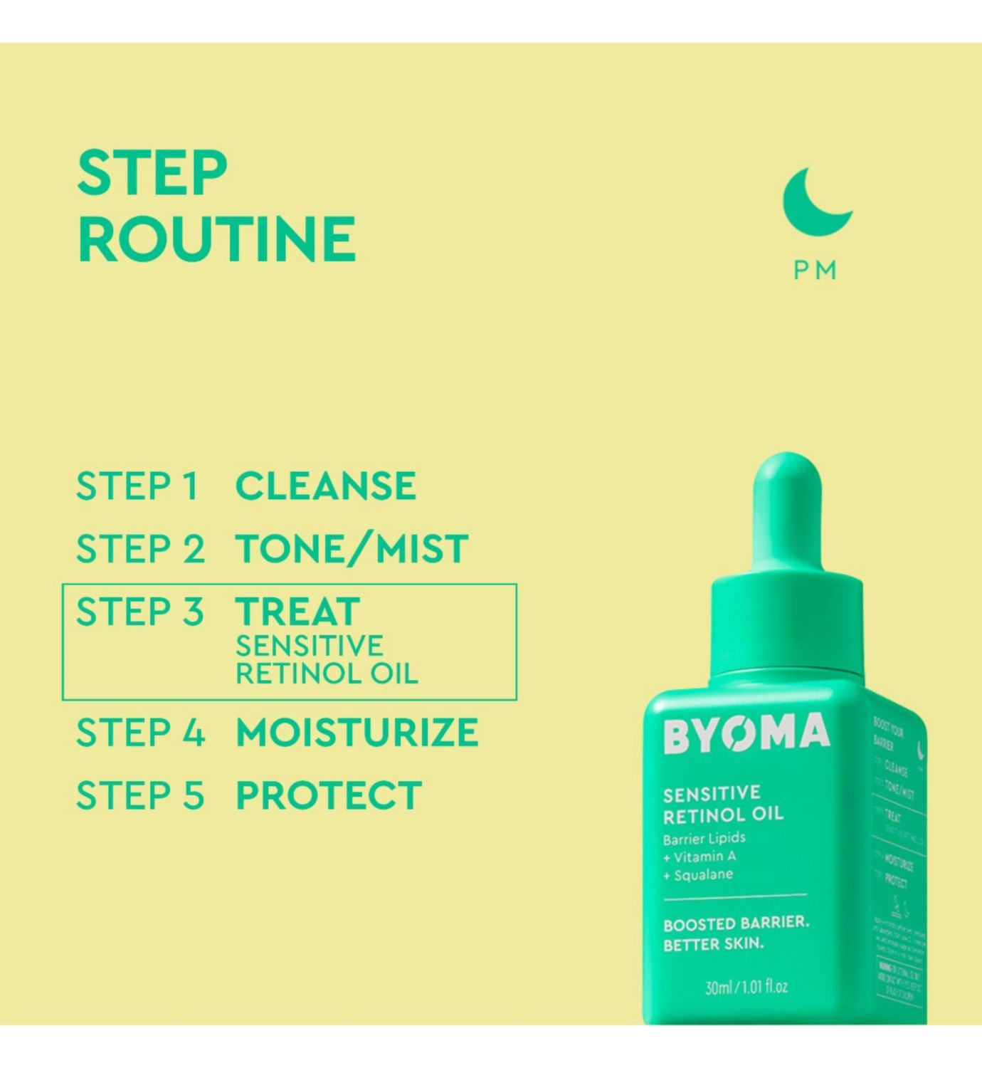 Byoma Sensitive Retinol Oil 30ml - British product