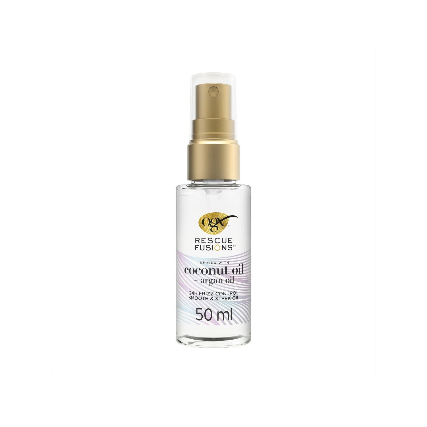 OGX Rescue Fusions Frizz Control Smooth & Sleek Hair Oil 50ml (British brand)