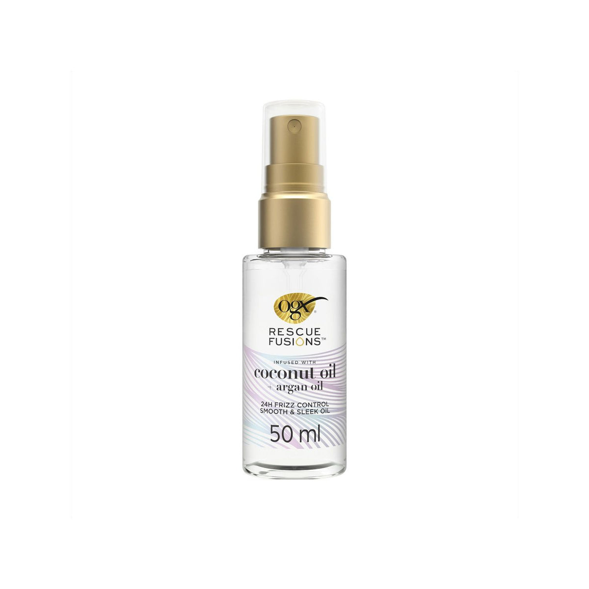 OGX Rescue Fusions Frizz Control Smooth & Sleek Hair Oil 50ml (British brand)