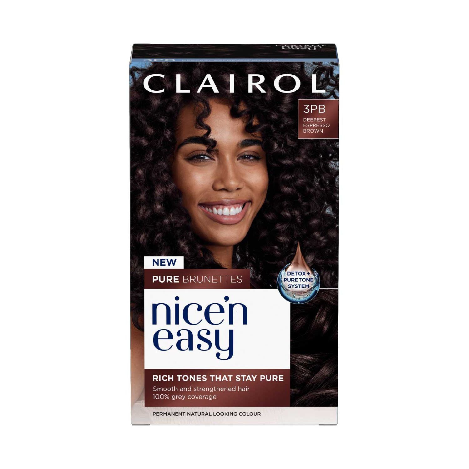 Clairol Permanent Hair Dye 3PB Deepest Espresso Brown - British product
