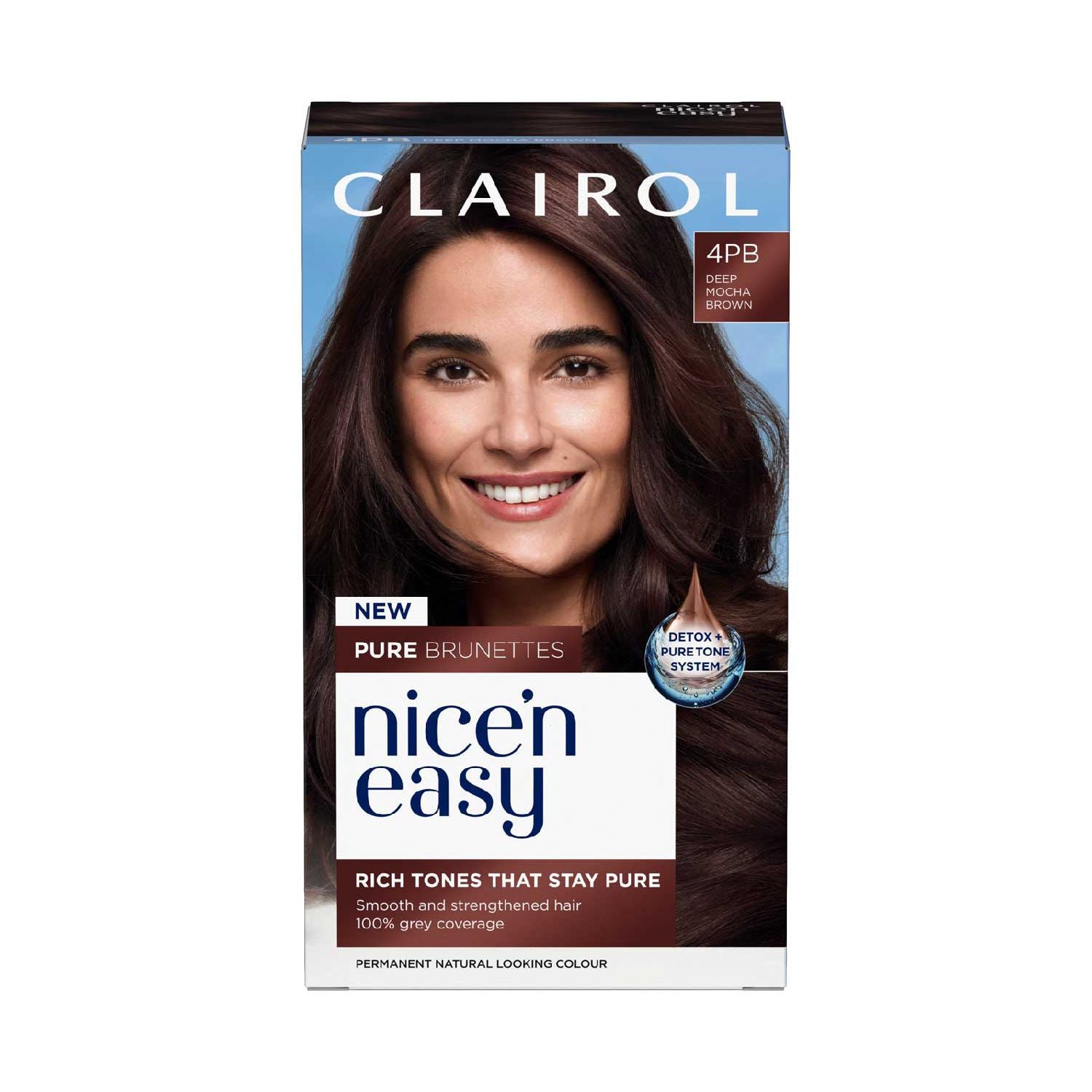 Clairol Nice'n Easy hair dye Deep Mocha Brown - British product