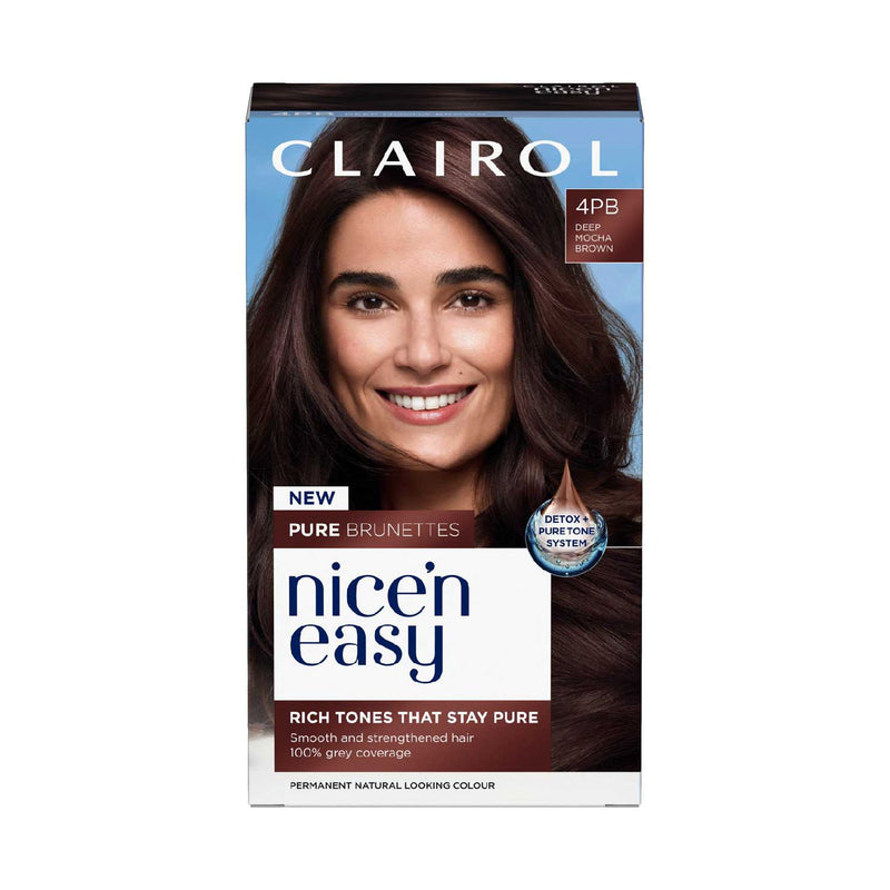 Clairol Nice'n Easy hair dye Deep Mocha Brown - British product