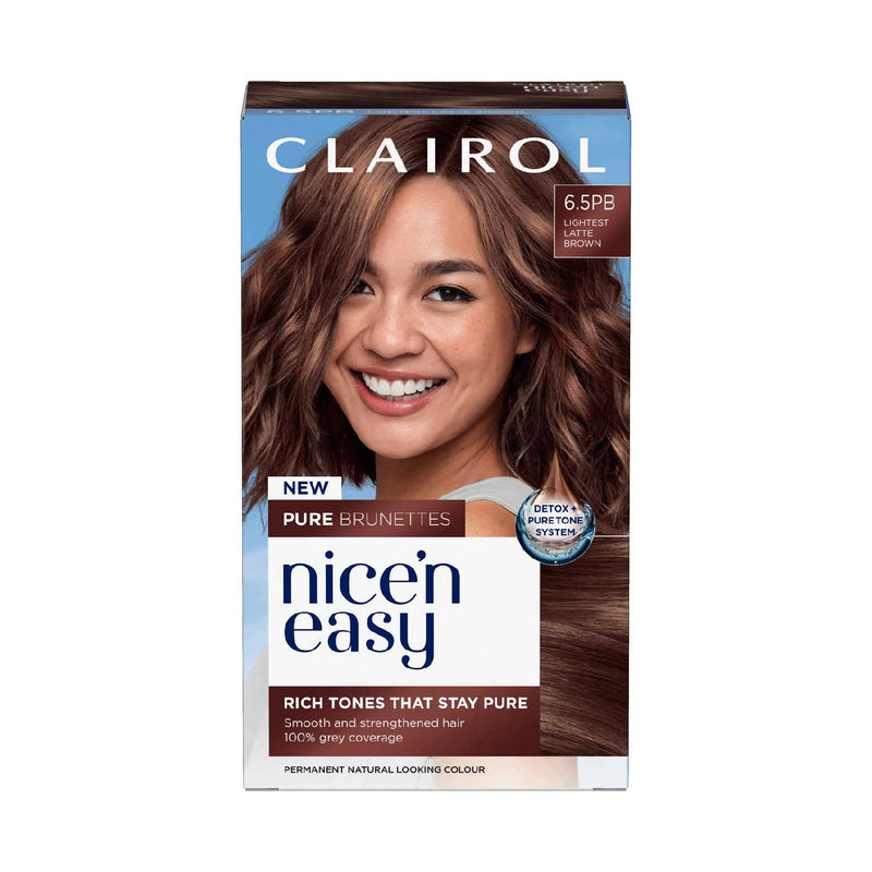 Clairol hair dye 6.5PB Lightest Latte Brown - British product