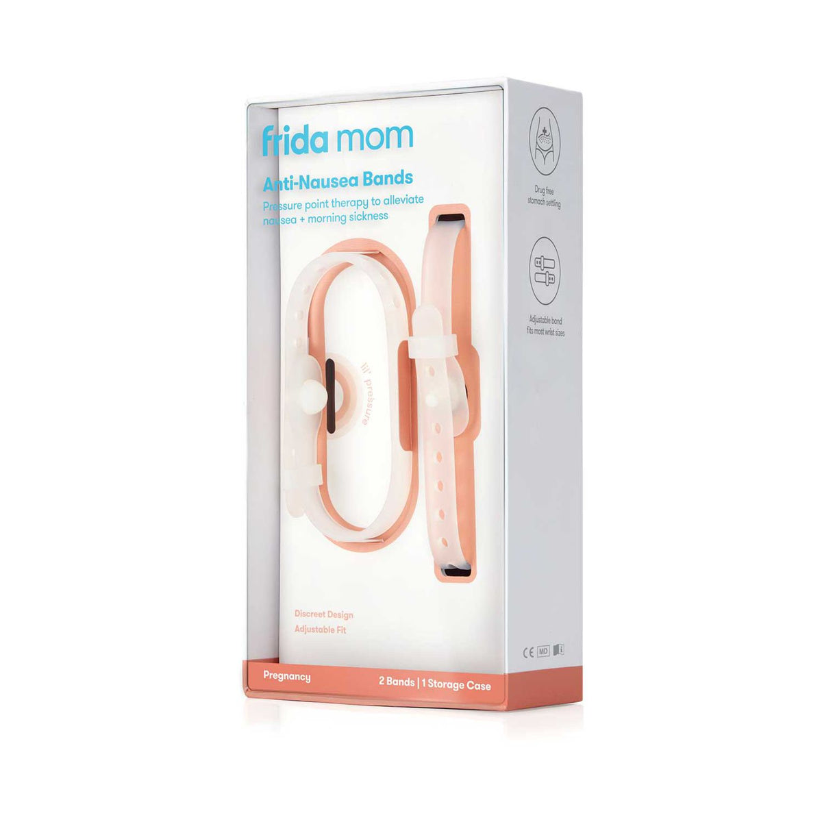 Frida Mom anti-nausea bands with storage case, imported from the UK