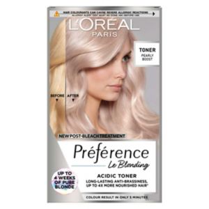 Boots L'Oreal Preference Le Blonding Acidic Toner Pearly Boost Hair Toner 232g- Buy online at McGrocer