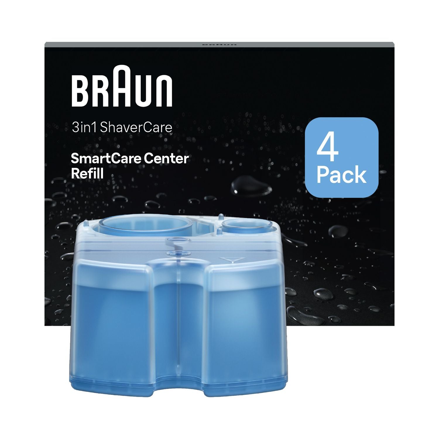 Braun ShaverCare refill cartridges 4-pack, imported from the UK
