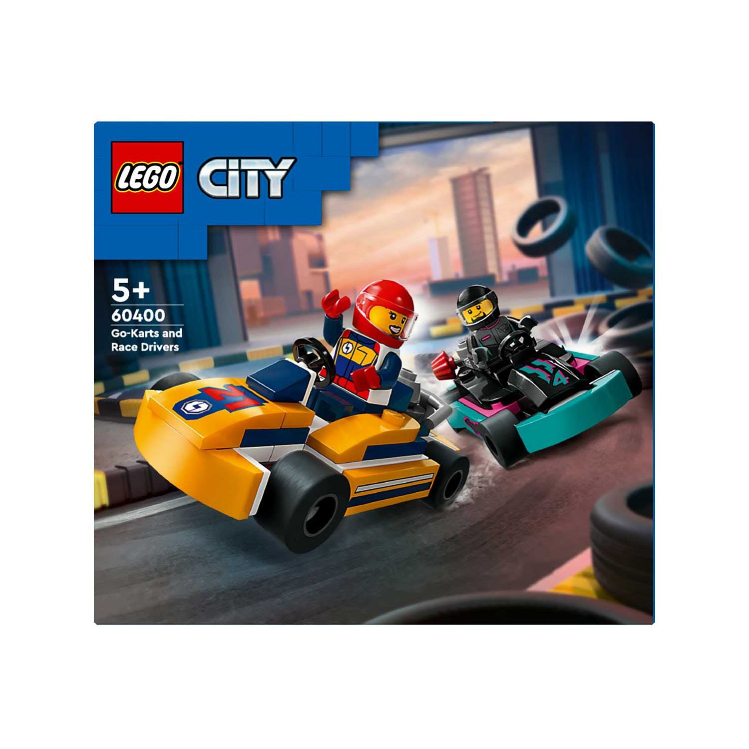 LEGO Go-Karts Race Drivers Set Orange Turquoise 5+, UK version