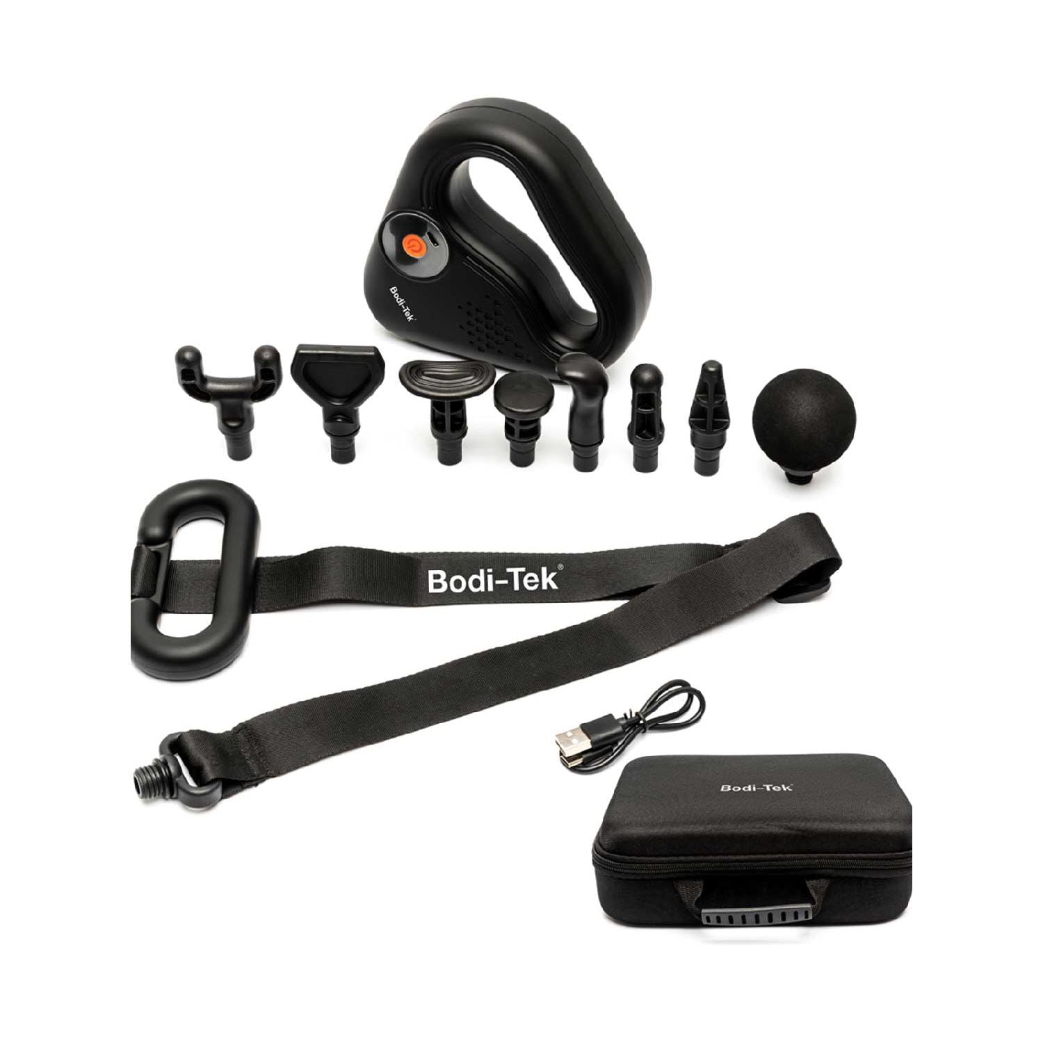 Bodi-Tek Sports Percussion Massage Gun with Lateral Action Massage Belt (British brand)