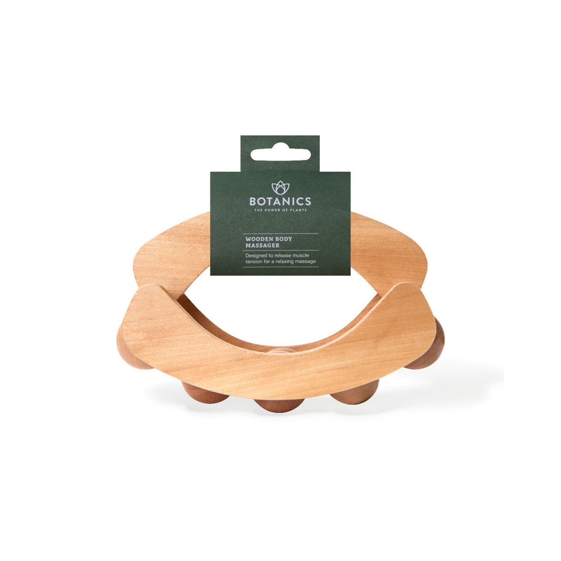 Botanics wooden body massager for relaxation and mindfulness - British product