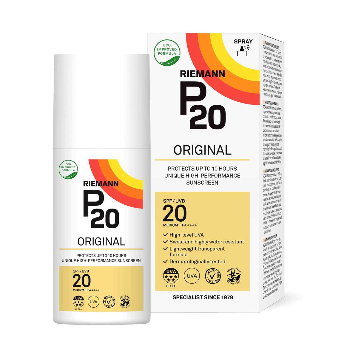 Riemann P20 Original sun spray 200ml - British product