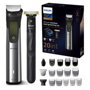 Philips Series 9000 20-in-1 Multi Groomer with OneBlade, imported from the UK